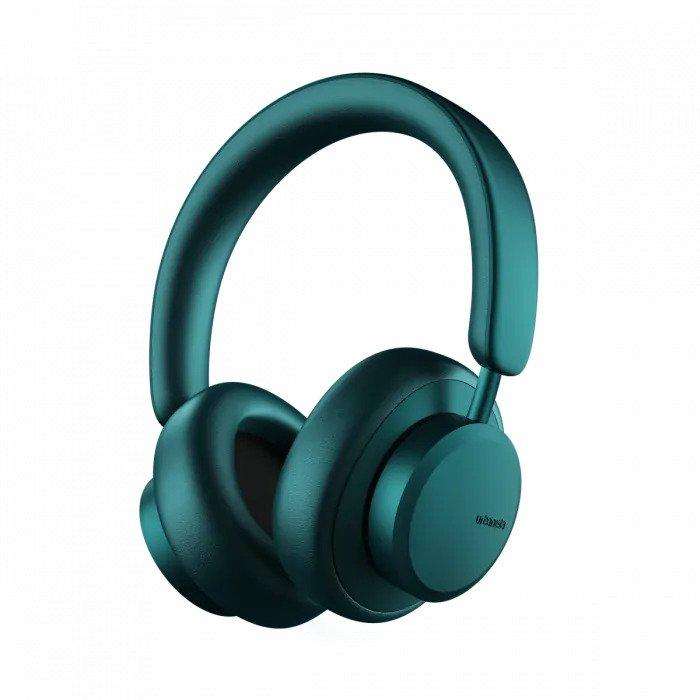 Urbanista MIAMI Active Noise Cancelling | Over-Ear Wireless Bluetooth Headphone On-Ear Detection 50 Hrs Playtime Ambient Sound Mode Type-C Charging for iOS and Android - Teel Green