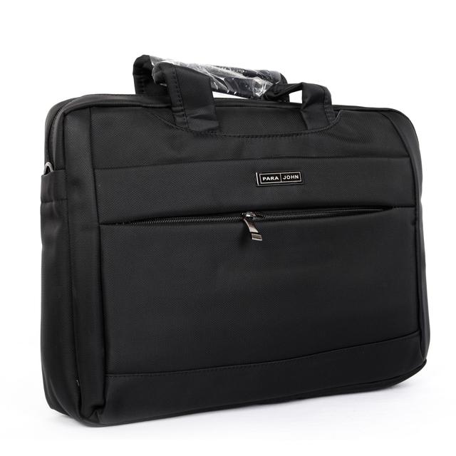 شنطة للابتوب قياس 17 إنش أسود Laptop Messenger Backpack - Laptop Messenger Bags Shoulder Backpack Handbag - PARA JOHN - SW1hZ2U6NDE3NTU2