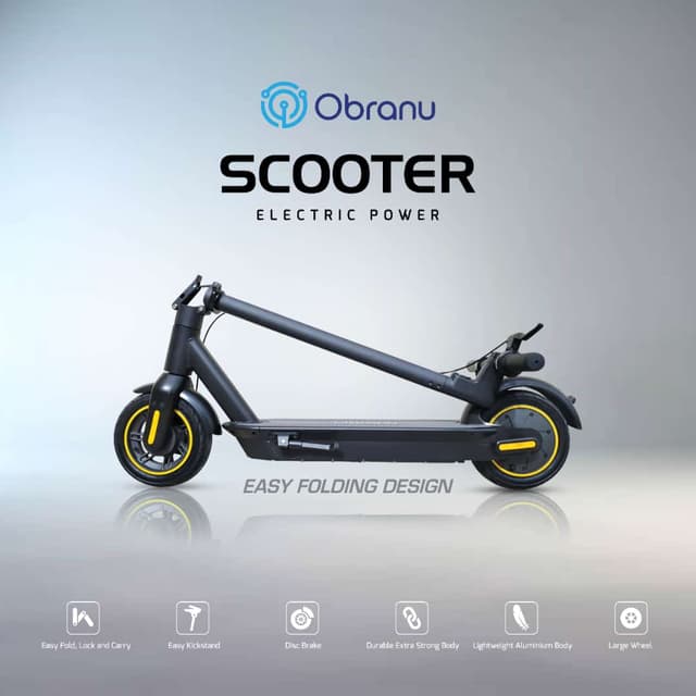 سكوتر كهربائي للكبار 25 كمس اوبرانو Obranu Scooter Electric OES-MAX