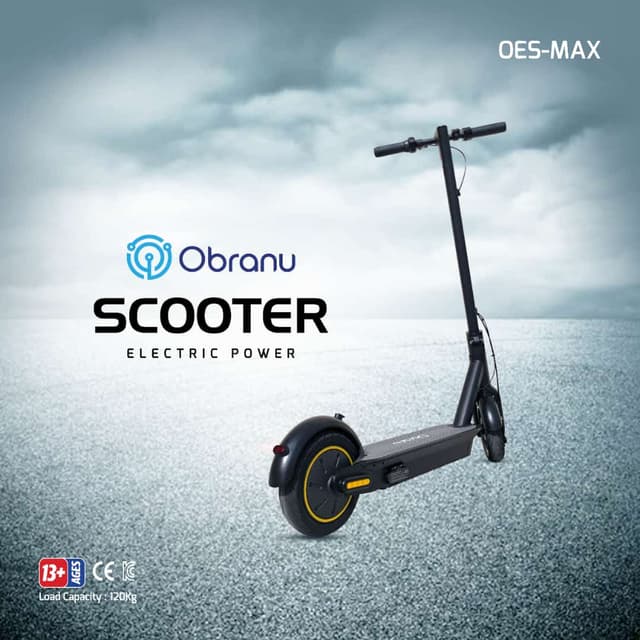 سكوتر كهربائي للكبار 25 كمس اوبرانو Obranu Scooter Electric OES-MAX