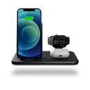 Zens Aluminium 4-in-1 Stand + Watch Wireless Charger with 45W USB PD Power Supply, Simultaneous charging for Apple iPhone, Airpods, Apple Watch and 4th device