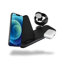 Zens Aluminium 4-in-1 Stand + Watch Wireless Charger with 45W USB PD Power Supply, Simultaneous charging for Apple iPhone, Airpods, Apple Watch and 4th device