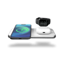 Zens Aluminium 4-in-1 Wireless Charger with 45W USB PD Power Supply, Simultaneous charging for Apple iPhone, Airpods, Apple Watch, and iPad