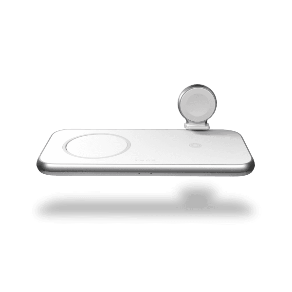 Zens Aluminium 4-in-1 Wireless Charger with 45W USB PD Power Supply, Simultaneous charging for Apple iPhone, Airpods, Apple Watch, and iPad