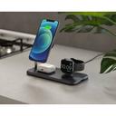 Zens Aluminium 4-in-1 MagSafe Compatible Wireless Charger - Charge iPhone, Airpods, Apple Watch Simultaneously + Built-in USB port for Wired Charging 4th device, comes w/ 45W USB PD Power Supply - SW1hZ2U6MzYzNjMz