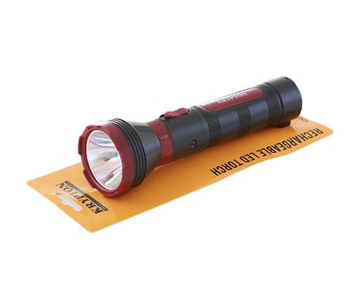 Krypton 4V 900Mah Rechargeable Led Plastic Torch - High Power Flashlight Super Bright Torch Light