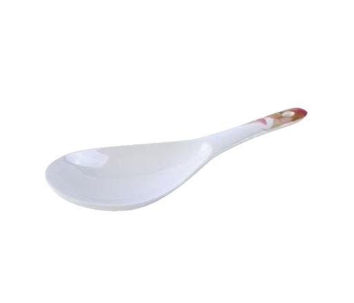 Royalford Melamine Ware Flower Carnival Soup Spoon - Serving Spoon Soft Grip Long Handle - SW1hZ2U6Mzc4MjMx