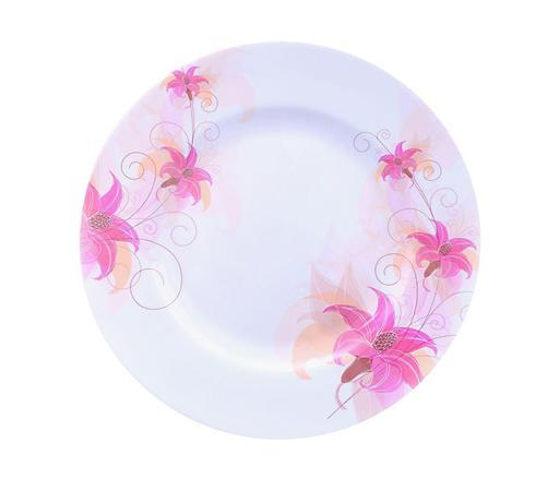 Royalford 10Inch Melamine Ware Thai Carnation Round Plate Pasta Plates - SW1hZ2U6Mzk3Mzc4