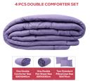 طقم سرير 4 قطع - كحلي PARRY LIFE 4 Pcs Comforter 1 Double Comforter - SW1hZ2U6NDE3ODI1