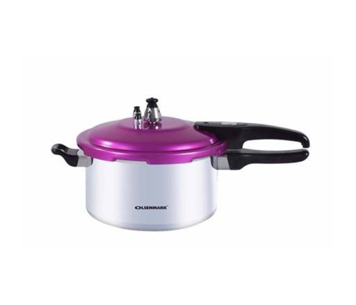 Olsenmark Pressure Cooker, 4L - Anodized Colourful Lid - Super Aluminum Alloy - Multiple Safety Device - SW1hZ2U6NDE1ODIy