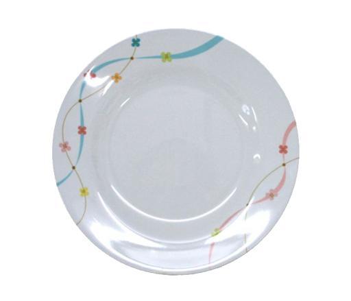 Royalford 8-Inch Melamine Round Plate With Rainbow Thai - Pasta Plates - SW1hZ2U6Mzk4MjQy