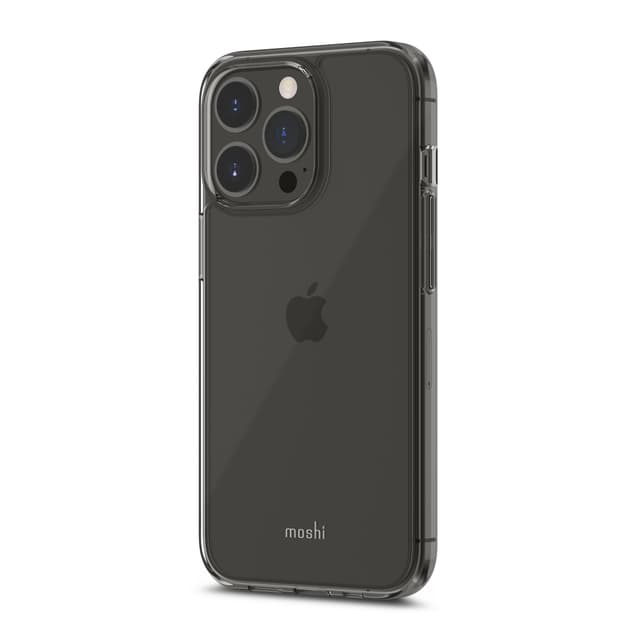 Moshi iGLAZE XT Apple iPhone 13 Pro Case - Slim HardShell Cover, Drop Protection, Durable Hybrid Construction w/ Snapto System, Wireless Pass-Through Charging Compatible - Clear