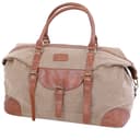 CANVY Canvas Duffle Bags - Portable Weekend Overnight Handbag Shoulder Bag,Unisex Travel Holdall Handbag with PU Leather Decoration - Weekend Daypack Large Holdall Travel Bag - 182309