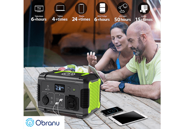 مولد طاقة محمول Rockbox 500 Portable Power Station بسعة 78000 مللي أمبير