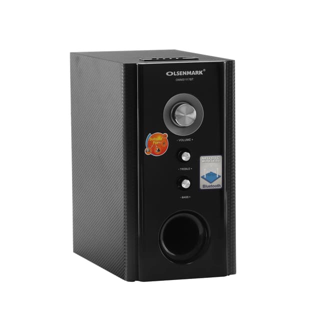 Olsenmark High Power 2.1 Professional Speaker - Multimedia Speaker System With Subwoofer - Usb/Sd/Fm