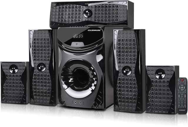 مسرح منزلي 5 في 1 قناة Olsenmark High Power 5.1 Ch Multimedia Speaker