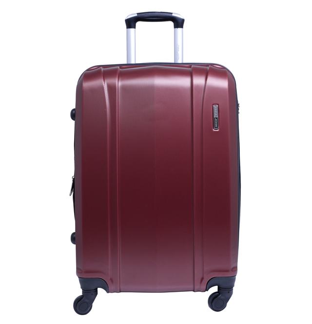 PARA JOHN Abs Luggage Trolley, Maroon 24 Inch - SW1hZ2U6MzY0NjA2