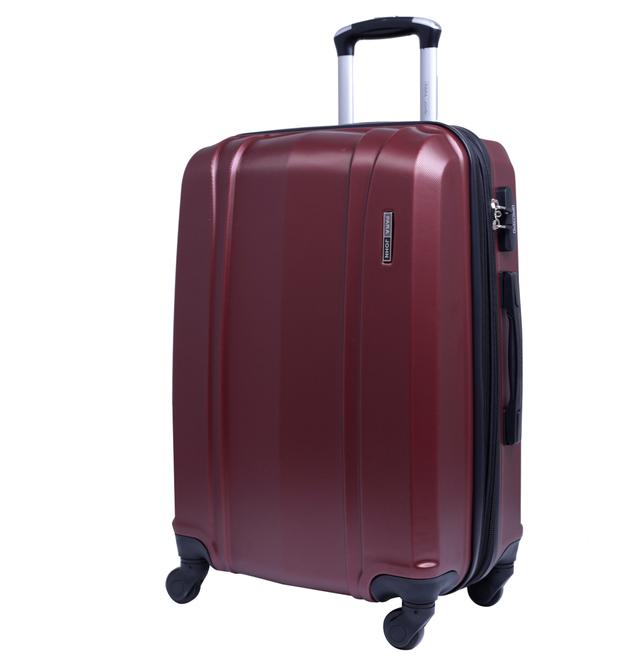 شنطة سفر قياس 24 بوصة لون خمري PARA JOHN Abs Luggage Trolley, Maroon - SW1hZ2U6MzY0NjA4