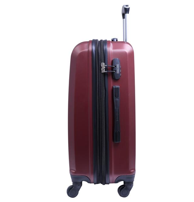 شنطة سفر قياس 24 بوصة لون خمري PARA JOHN Abs Luggage Trolley, Maroon - SW1hZ2U6MzY0NjEw