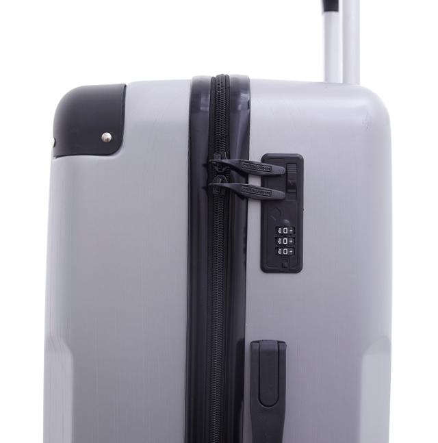 طقم حقائب سفر 3 حقائب مادة ABS بعجلات دوارة (20 ، 24 ، 28) بوصة رمادي فاتح PARA JOHN - Travel Luggage Suitcase Set of 3 - Trolley Bag, Carry On Hand Cabin Luggage Bag - Lightweight (20 ، 24 ، 28) inch - SW1hZ2U6NDE4NDIz