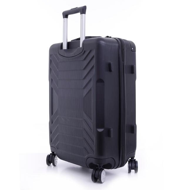 طقم حقائب سفر 3 حقائب مادة ABS بعجلات دوارة (20 ، 24 ، 28) بوصة أسود PARA JOHN - Travel Luggage Suitcase Set of 3 - Trolley Bag, Carry On Hand Cabin Luggage Bag - Lightweight (20 ، 24 ، 28) inch - SW1hZ2U6NDE4Mzg3