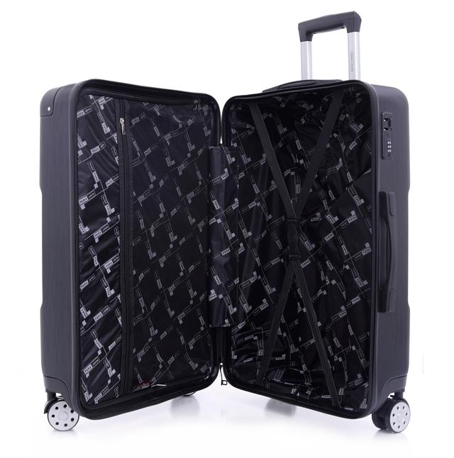 طقم حقائب سفر 3 حقائب مادة ABS بعجلات دوارة (20 ، 24 ، 28) بوصة أسود PARA JOHN - Travel Luggage Suitcase Set of 3 - Trolley Bag, Carry On Hand Cabin Luggage Bag - Lightweight (20 ، 24 ، 28) inch - SW1hZ2U6NDE4Mzkx