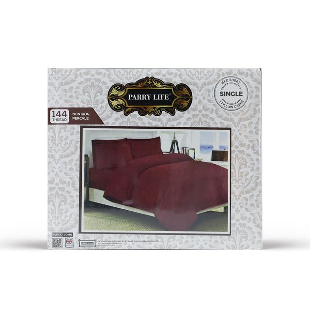 شرشف سرير 160 * 240 سم - أحمر PARRY LIFEPARRY LIFE Single flat Sheet - SW1hZ2U6NDE4NTI0