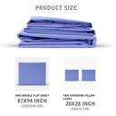 PARRY LIFE Double flat Sheet 3 PIECES -90GSM MICRO FIBER - Machine Washable Breathable Fabric- Elastic Corners - Wrinkle and Fade Resistant - (200X240) - SW1hZ2U6NDE4NDkz