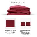 PARRY LIFE Double flat Sheet 3 PIECES -90GSM MICRO FIBER - Machine Washable Breathable Fabric- Elastic Corners - Wrinkle and Fade Resistant - (200X240) - SW1hZ2U6NDE4NDgy