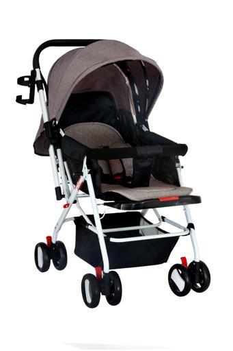 Baby Plus Coffee Stroller Cum Pram, 0-36 M - SW1hZ2U6NDIyNDU0