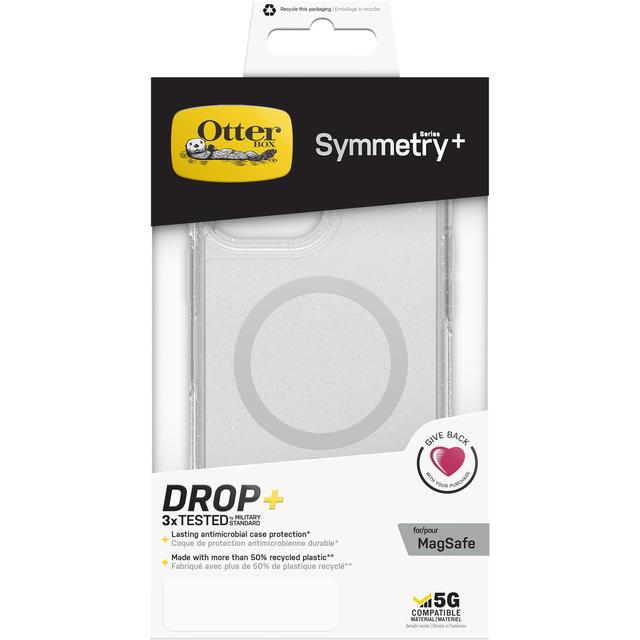 OTTERBOX iPhone 13 Pro Max - Symmetry Plus Case - Made for MagSafe - Stardust Clear - SW1hZ2U6MzYzNDA4