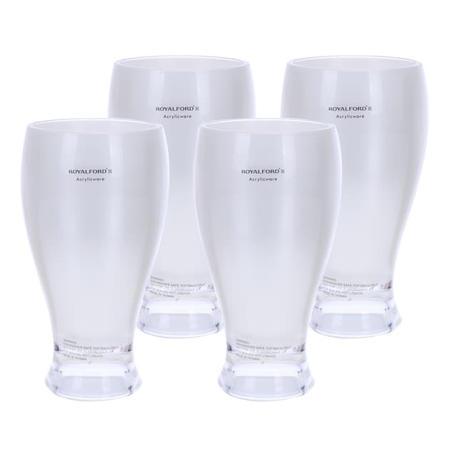 Royalford 400Ml Acrylic Glass 4Pcs Set, 4Pieces - Water Cup Drinking Glass