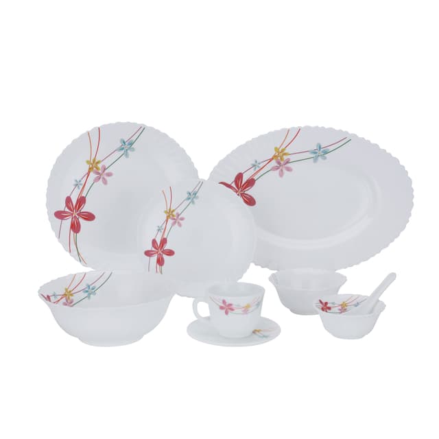 طقم عشاء أركوبال 50 قطعة Royalford 50 Pcs Opalware Dinner Set