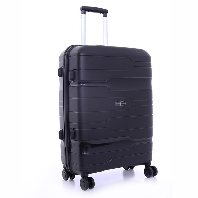 PARA JOHN Novo 3 Pcs Trolley Luggage Set, Black - SW1hZ2U6NDM2ODIw