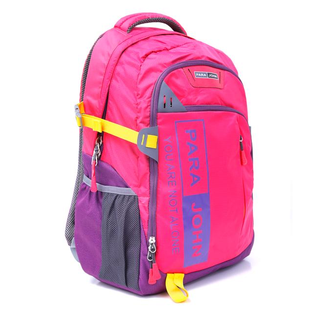 شنطة ظهر متعددة الإستخدامات قياس 19 إنش لون زهري Backpack, 19'' Travel Laptop Backpack Hiking Travel Camping Backpack - PARA JOHN - SW1hZ2U6NDUzNzkw