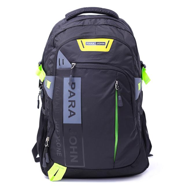 شنطة ظهر متعددة الإستخدامات قياس 19 إنش لون أسود Backpack, 19'' Travel Laptop Backpack Hiking Travel Camping Backpack - PARA JOHN - SW1hZ2U6NDUzNzY2