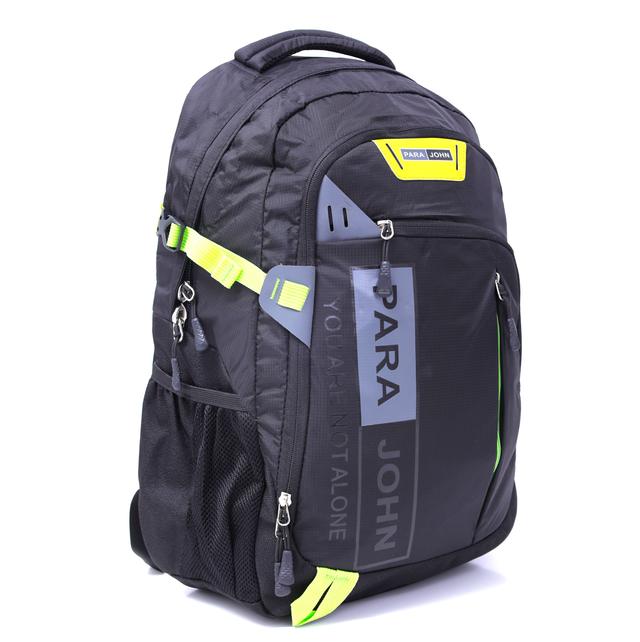 شنطة ظهر متعددة الإستخدامات قياس 19 إنش لون أسود Backpack, 19'' Travel Laptop Backpack Hiking Travel Camping Backpack - PARA JOHN - SW1hZ2U6NDUzNzY4