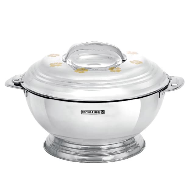 حافظة طعام/طنجرة (2.5L) Royalford Elite Golden Hot Pot