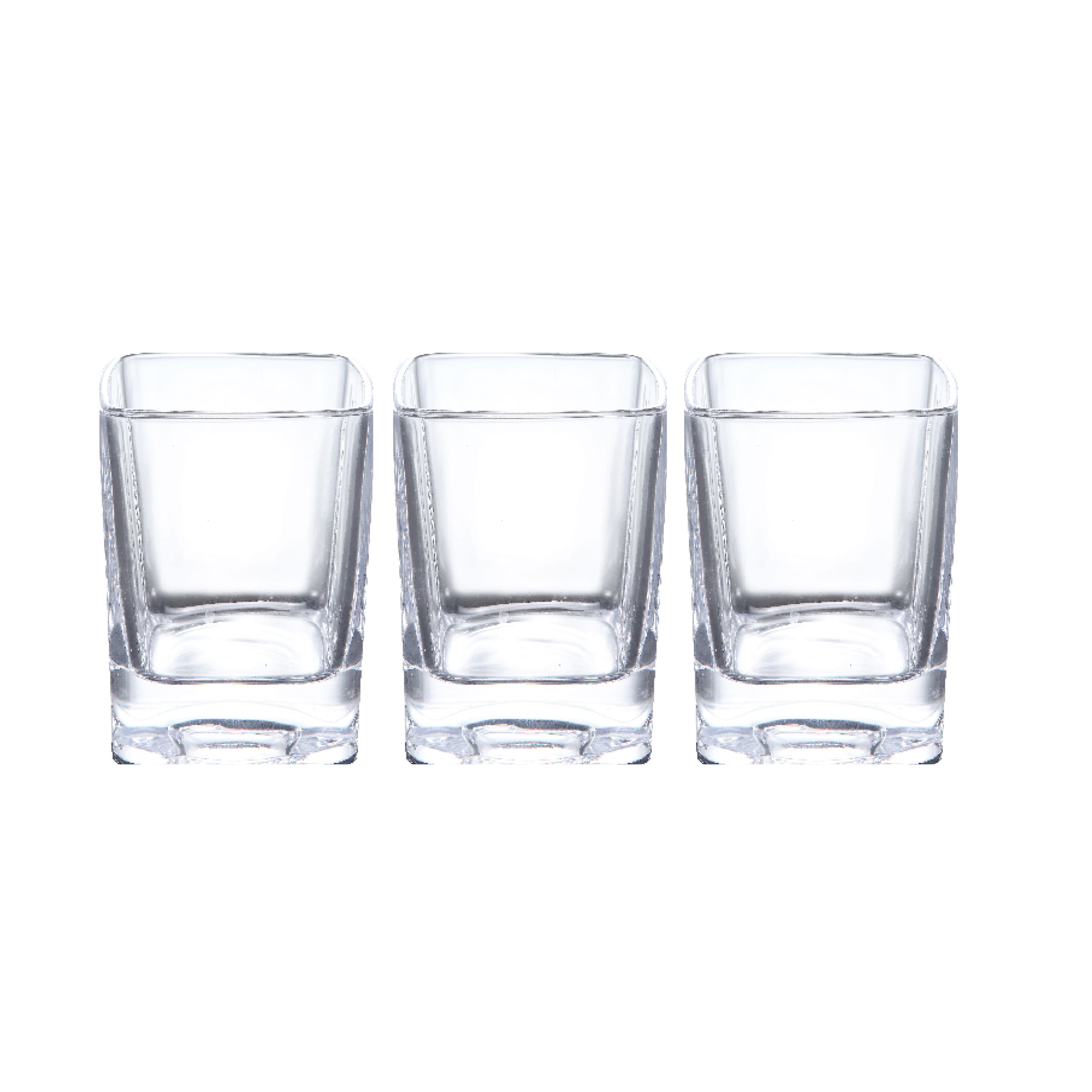 طقم كاسات 300 مل 3 قطع زجاج رويال فورد Royalford Rock Glass Set, 3 Pcs