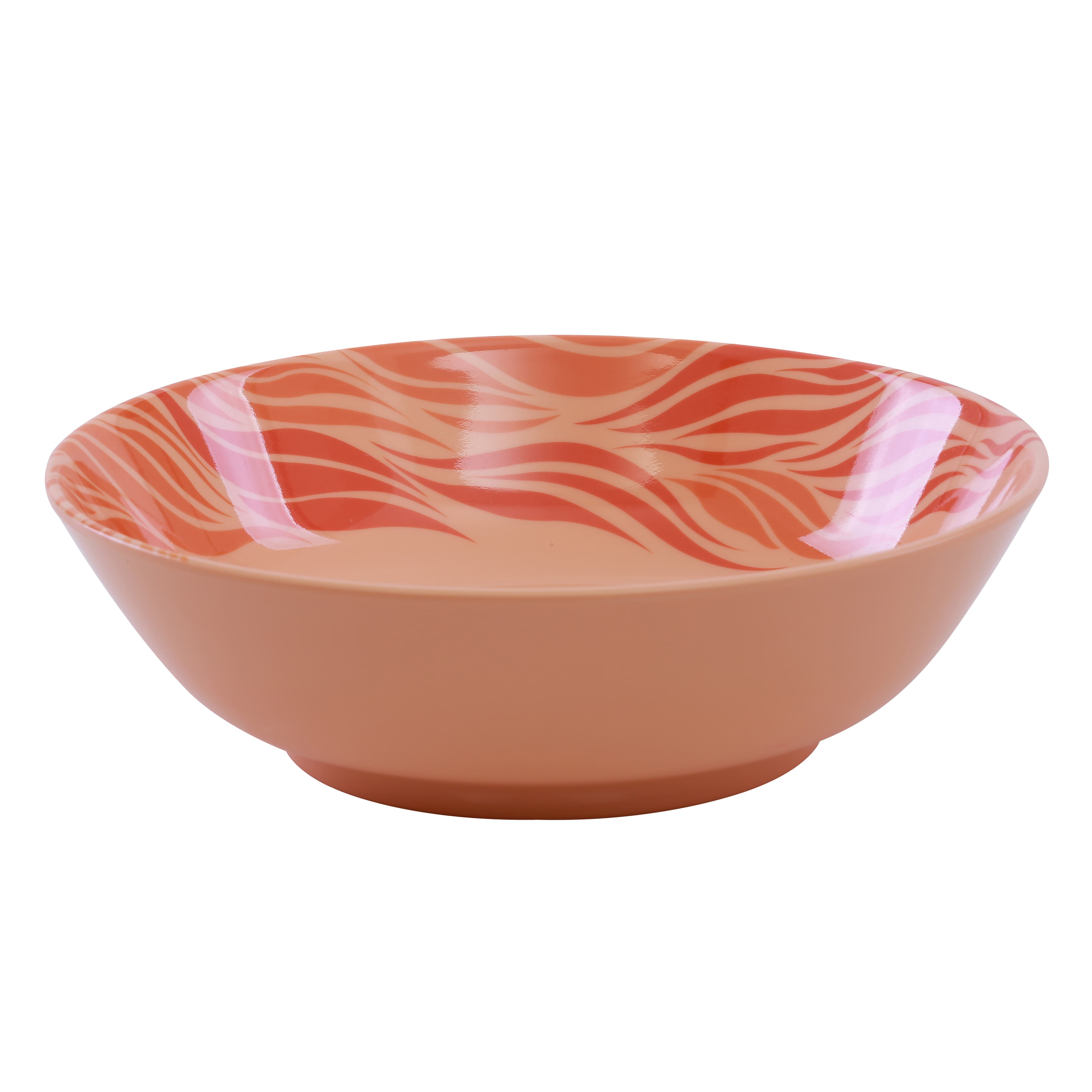 وعاء شوربة ميلامين 8.5 بوصة تايلندي لون برتقالي رويال فورد Royalford Melamine Aqua Thai Soup Bowl, 8.5