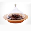 وعاء زجاجي ( مع غطاء )  26 سم - بني Royalford - Acrylic Dom Candy Bowl With Lid