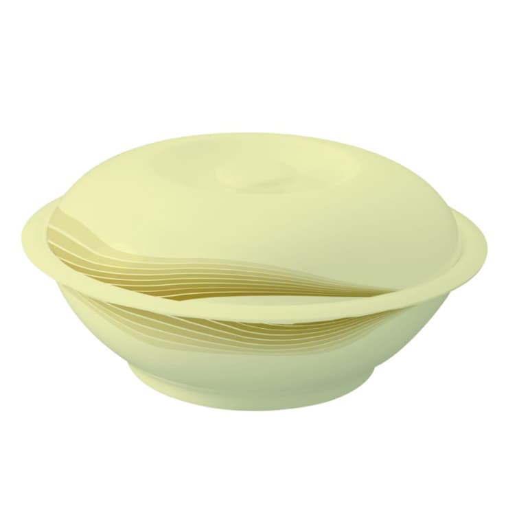 وعاء شوربة مع غطاء ملامين أصفر 10 بوصة رويال فورد Royalford Melamine Radiant Thai Soup Bowl With Lid