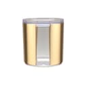 علب تخزين طعام بسعة 770 مل من الاكريليك الذهبي مع فتحات شفافة من رويال فورد  Royalford Solid Gold Window Caniste