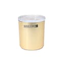 علب تخزين طعام من الاكريليك الذهبي من رويال فورد سعة 610 مل  Royalford Solid Gold Acrylic Window Canister