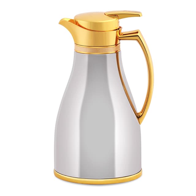 طقم ترامس ( ترمس شاي ) 2 قطعة - ذهبي Royalford - High Flyer Vacuum Flask Set