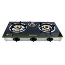 Geepas Glass Triple Burner Gas Cooker - 302989