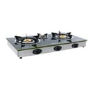 Geepas Glass Triple Burner Gas Cooker - 196823