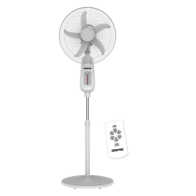 مروحة عمودية كهربائية بقوة 30 واط قابلة لإعادة الشحن Rechargeable Stand Fan - Geepas - SW1hZ2U6NDU3MDMy