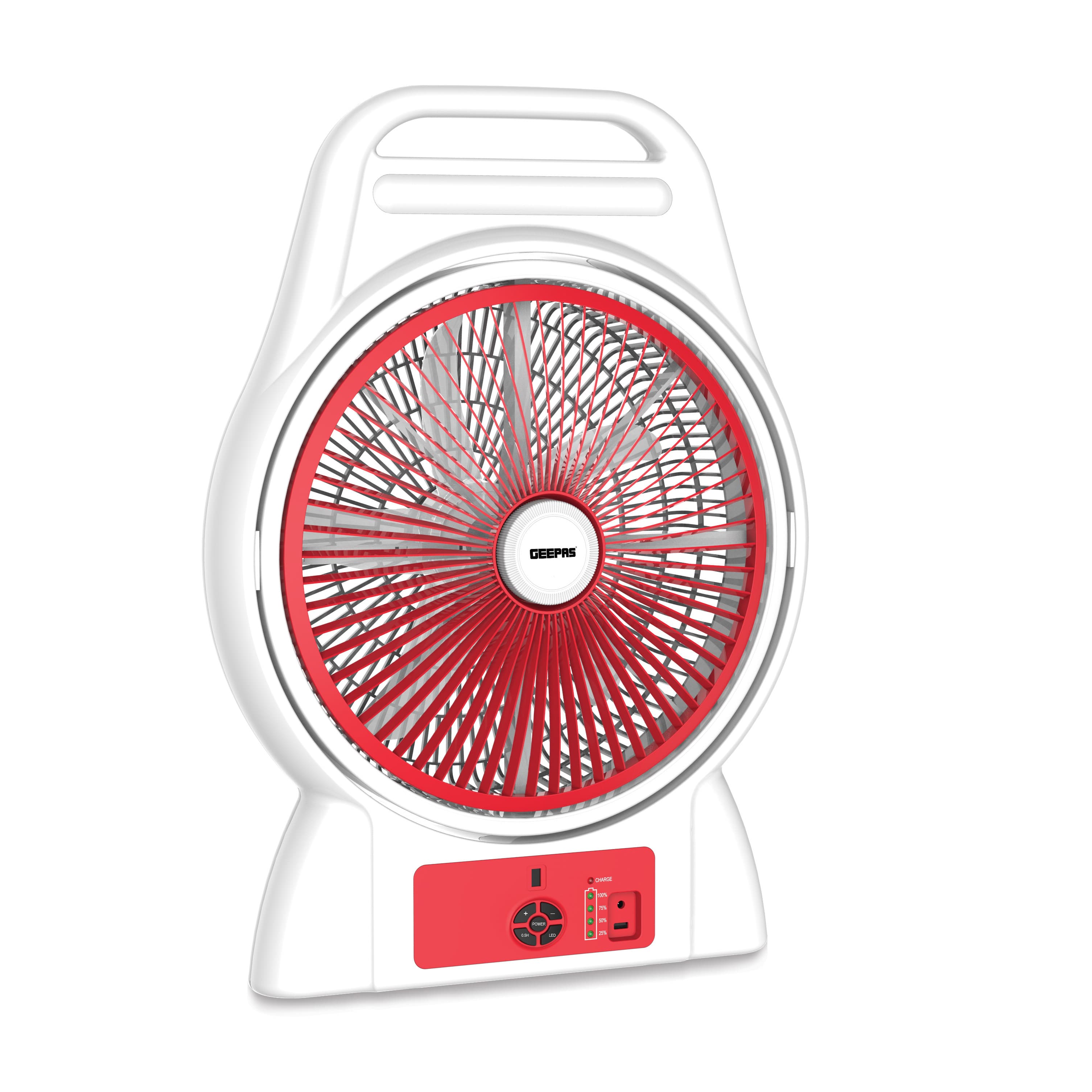 Geepas Rechargeable Fan With Led Light, 16Inch