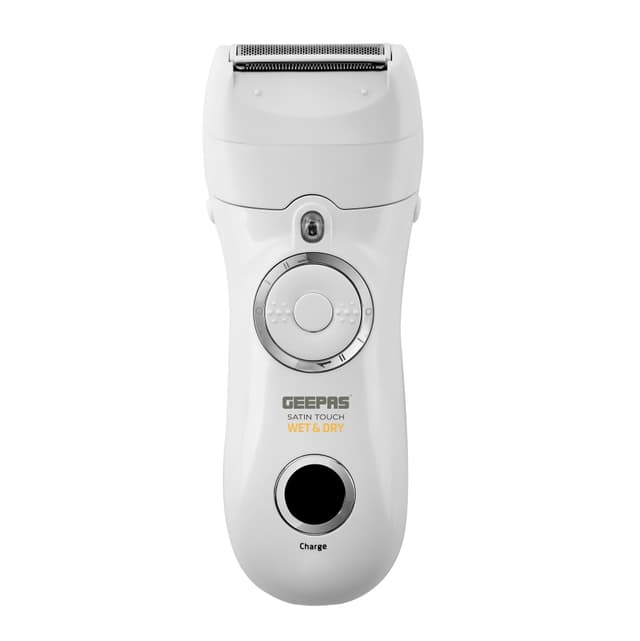 جهاز ازالة الشعر مع ثلاث رؤوس مضاد للماء أبيض جيباس Geepas white Waterproof Three heads Stain Touch Epilator